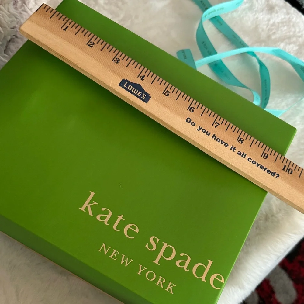 Kate Spade Green/Blue Gift Box with Blue Ribbon